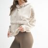 Drift Burnout Fleece Snap Hoodie - Natural