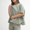 Malibu Vintage Dolman Top - Shadow