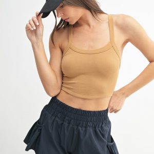 Seamless Solid Cami - Mocha 25