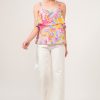 Square Neck Tiered Paisley Printed Top - Multi